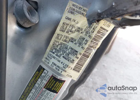 2010 Suzuki Equator z USA, uszkodzony, nr VIN 5Z62D0CT5AC413973